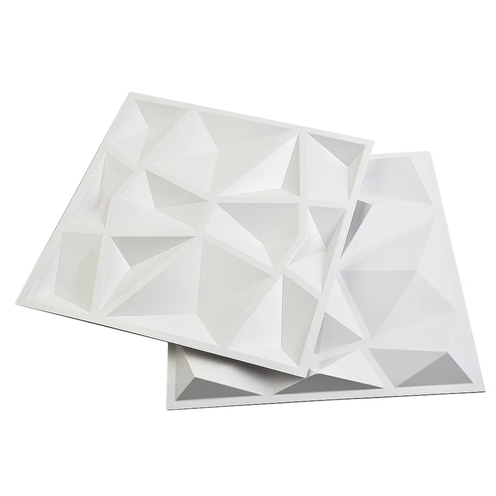 Decorative Wall Panels Diamond Plastic Tiles 1pcs/4pcs 3D Bedroom Cladding Covering DIY Interior Kitchen PVC Hot