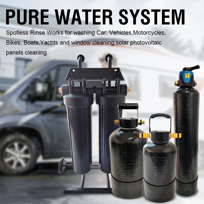 20 Inch Black Di Filtered Car Wash Pure Water Window Cleaning System Portable Ro Di Water Filter System Window Cleaning