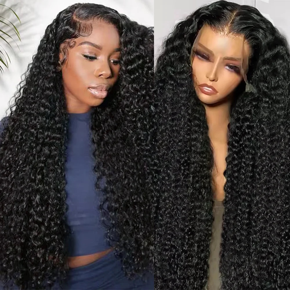 

Preplucked Curly Human Hair Wigs For Women Water Wave Lace Front Wig 13x6 Lace Frontal Deep Wave Wig 100% Human Hair Hd Lace Wig