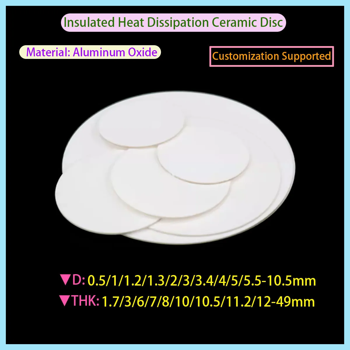 

95% Alumina Ceramic Wafer Insulated Heat Dissipation High Temp Corrosion Resistant Ceramic Substrate For Electronics
