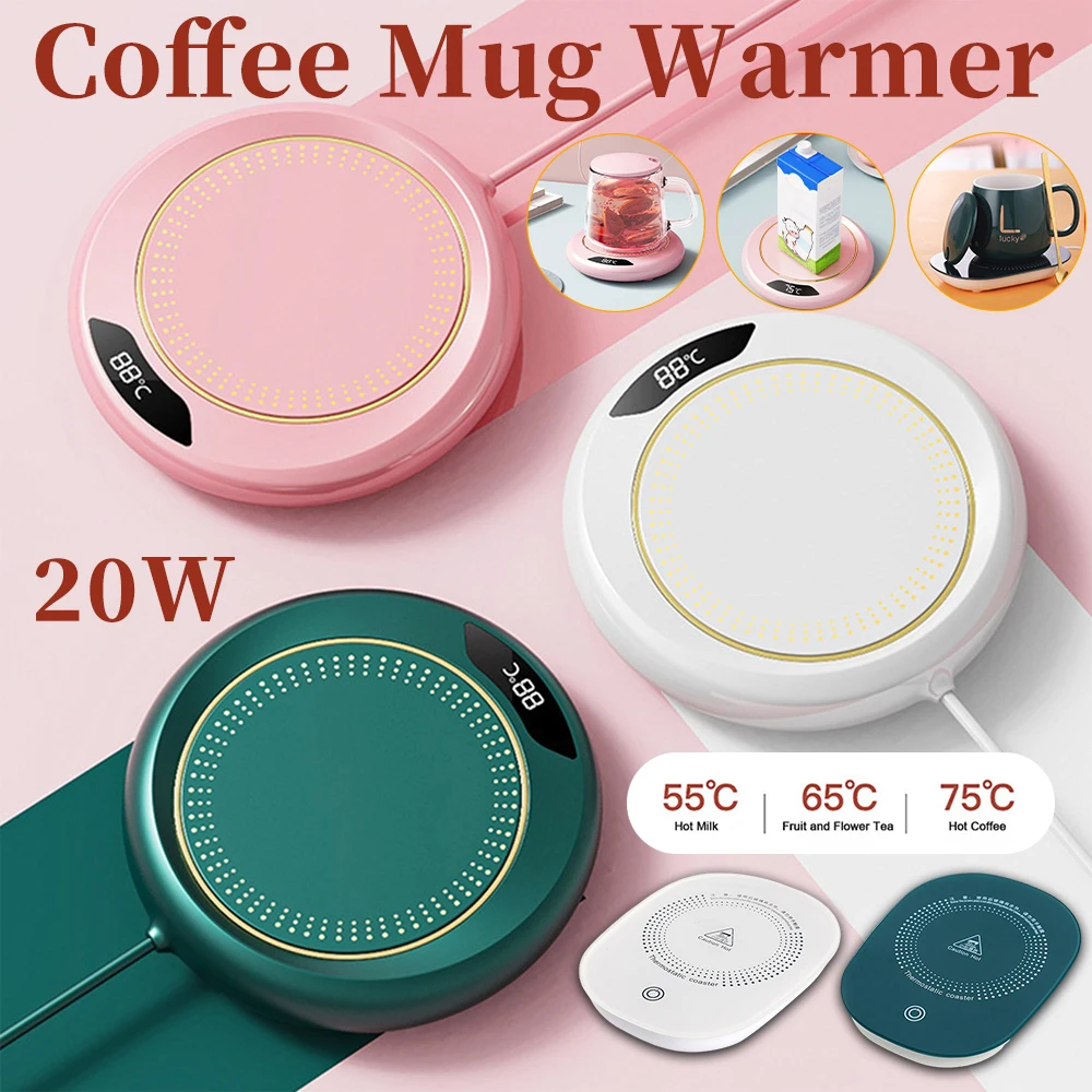 

Coffee Cup Heater Mug Warmer USB Heating Pad Electic Milk Tea Water Thermostatic Coasters Cup Warmer For Home Office Desk DC 5V