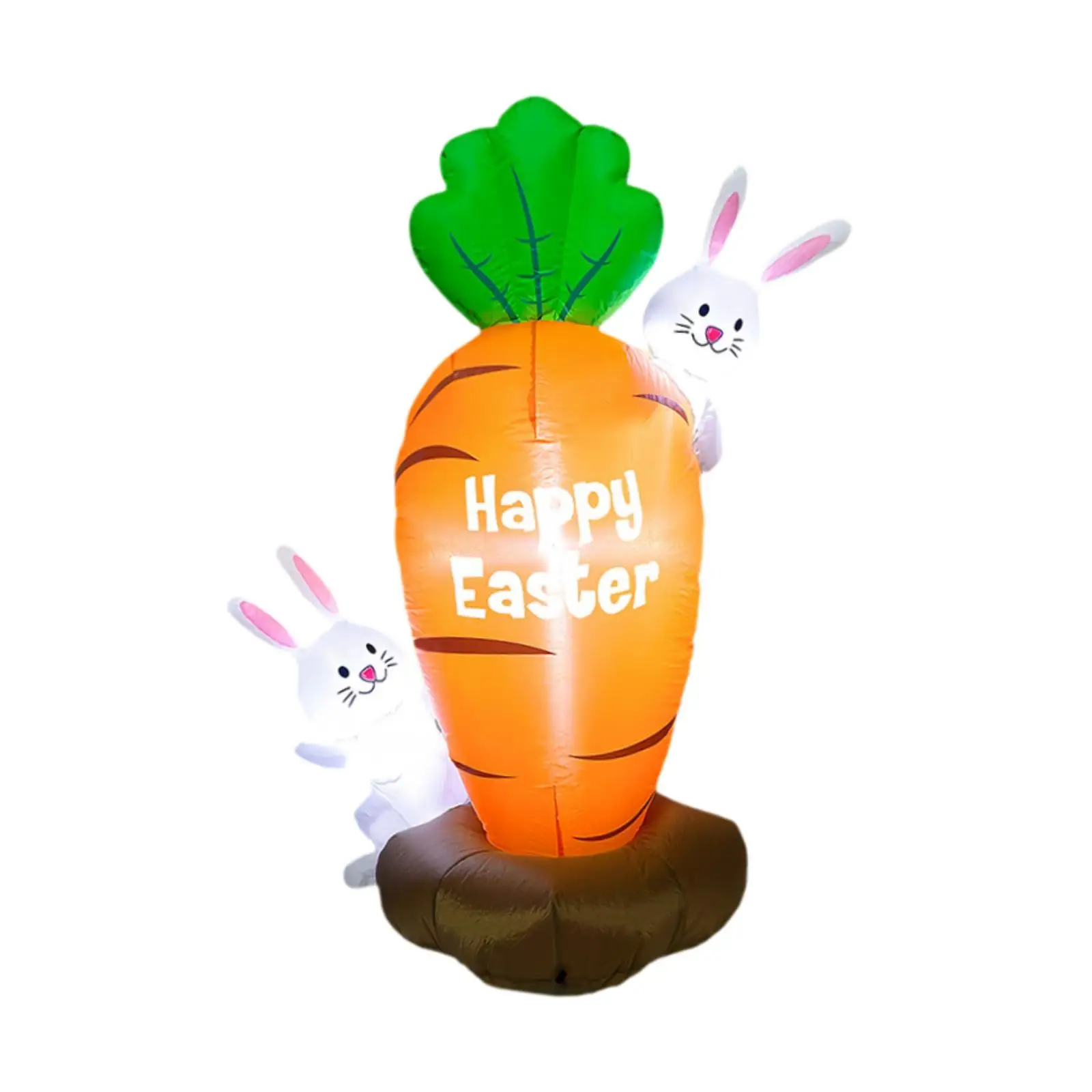 

Easter Inflatable Decoration Outdoor Garden Ornament Cute Photo Prop Scene Layout Yard Decor with Light for Outside Backyard
