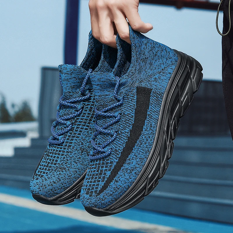 

YRZL Men Running Shoes Lightweight Breathable Comfortable Walking Shoes Non Slip Casual Sports Sneakers For Men Summer Outdoor
