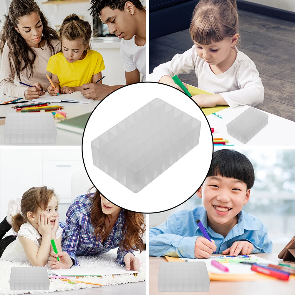 

3pcs Portable Pen Holder Desk Marker Storage Sorting Stand For Students School Office Stationery Organizer Pen Box