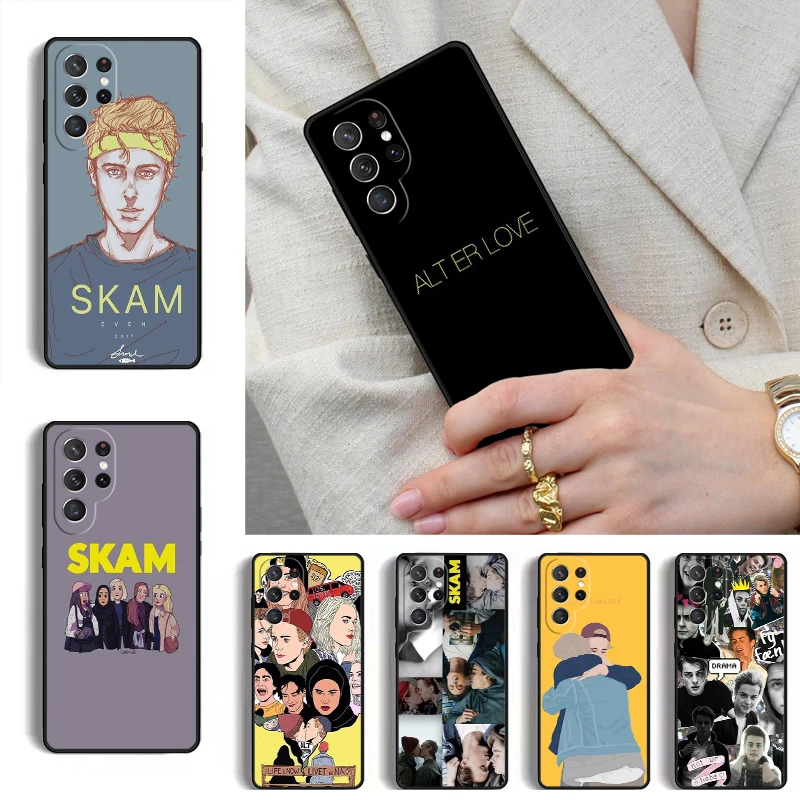 Norwegian TV Skam Phone Case for Samsung Galaxy S26 S25 Ultra S24 S23 S22 S21 Plus Note 10 Bumper Cover