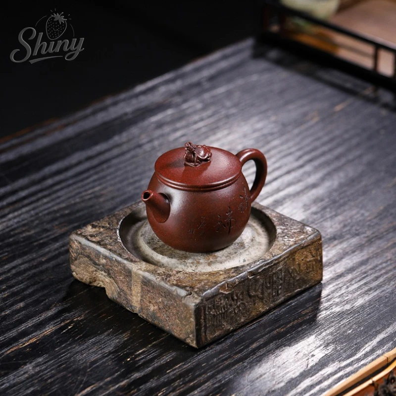 Original Mine Inner Push Ball Hole Zisha Pot Xiangrui Hanwa Teapot Five Chapters Complete Handmade Kung Fu Tea Set