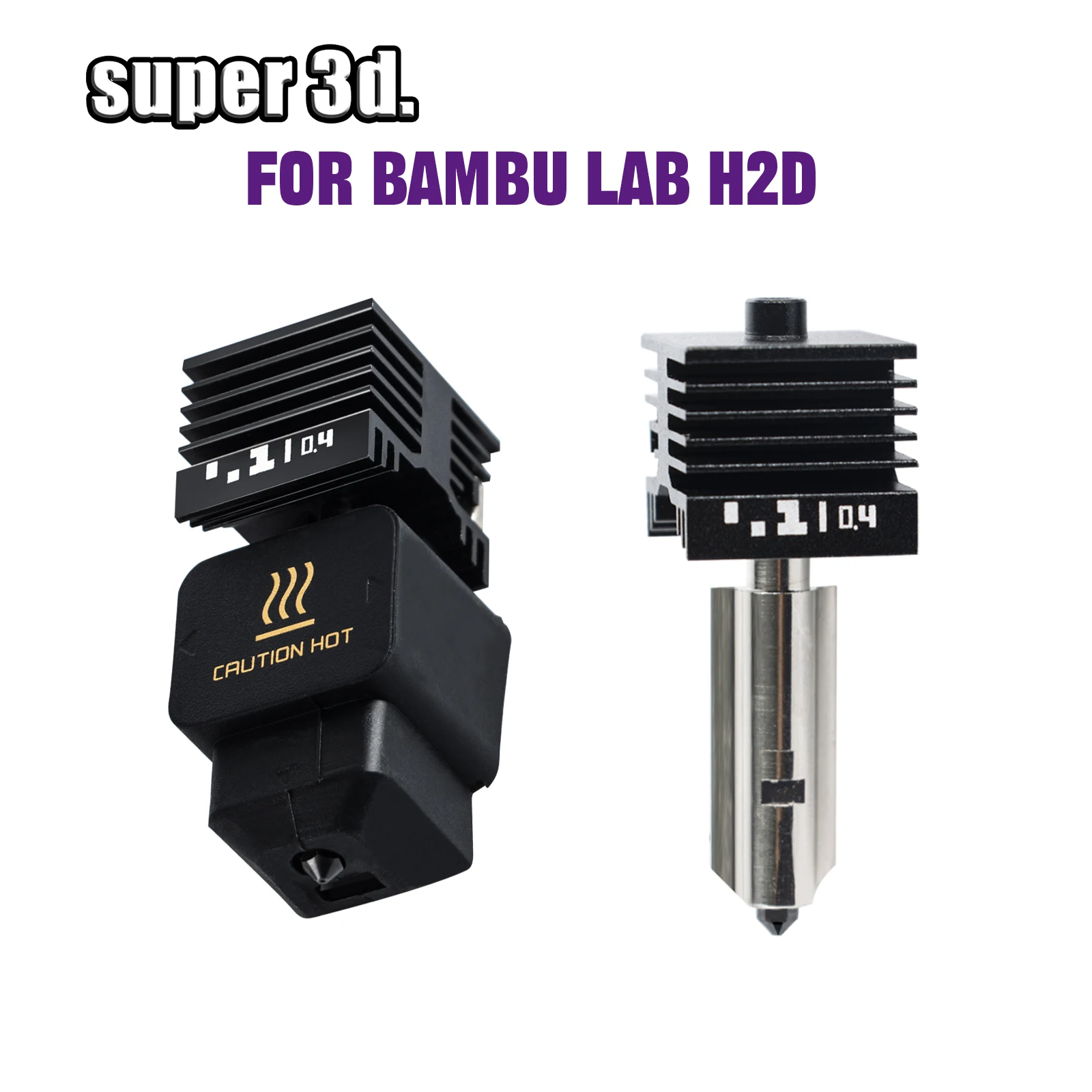 

65mm³/s H2d Hotend For Bmabu lab H2D Hotend H2d For Bambulab Hardened Steel High Quality Hot end For H2d 3D Pinter Part