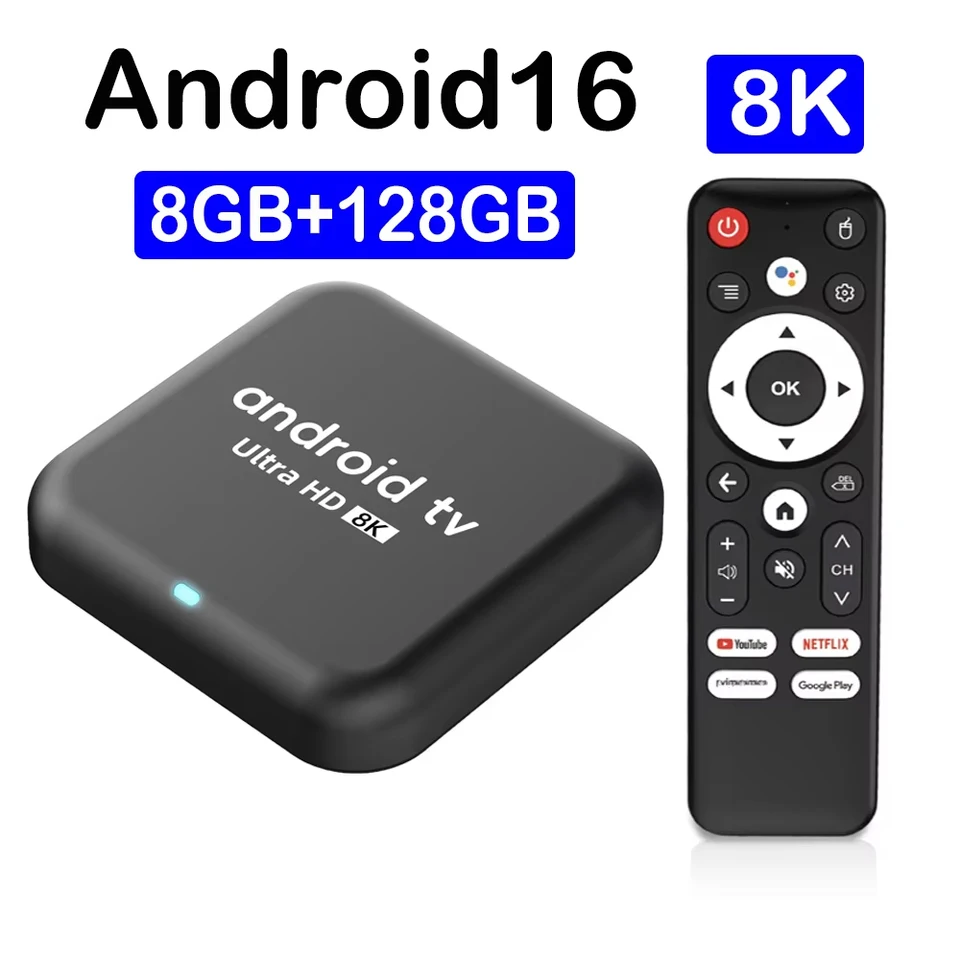 Smart TV Box Q18 Android 16 RK3518 Dual Wifi 8GB128GB Quad Core