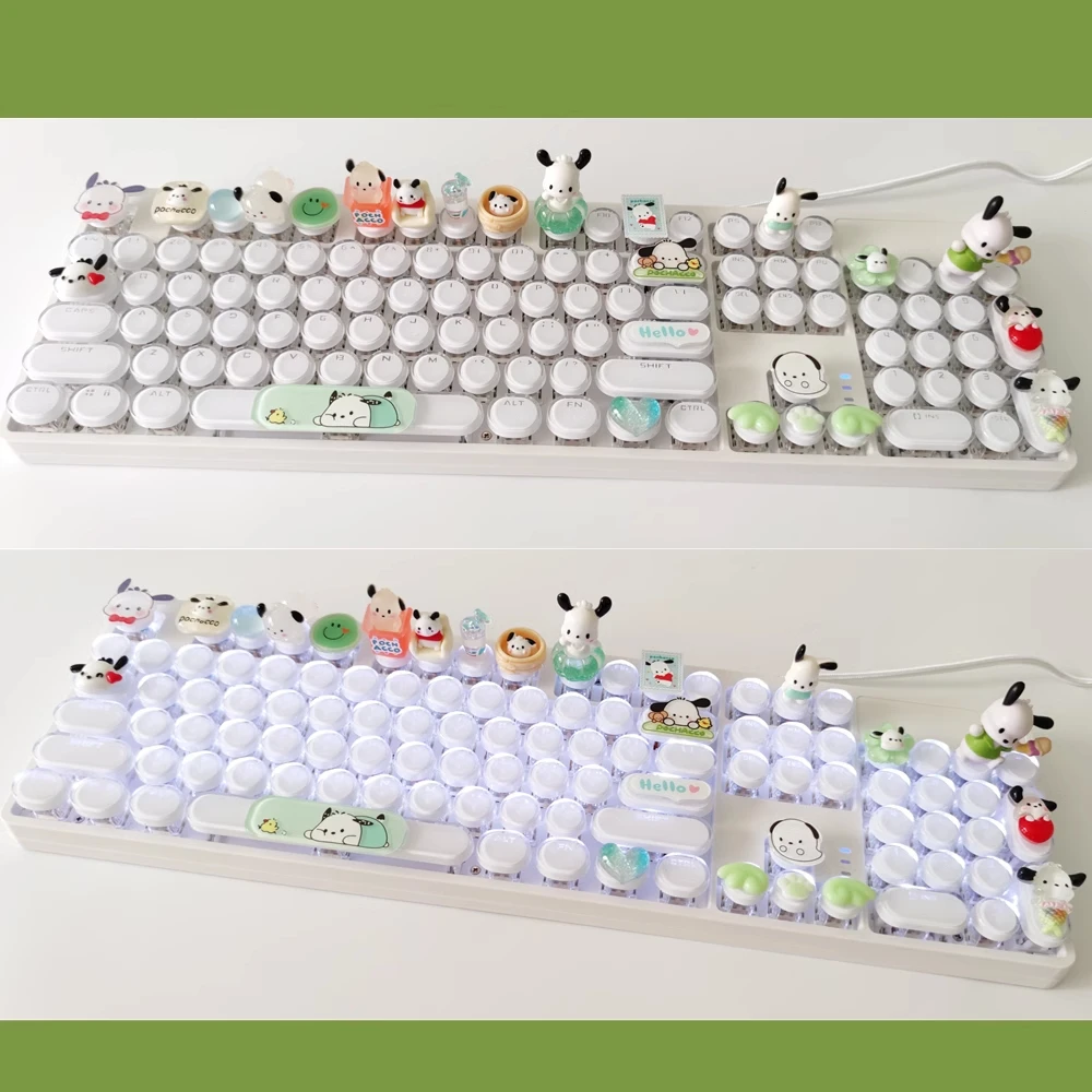 在庫あり 漫画風メカニカルキーボード 104キー シナモロール クロミ