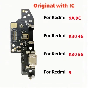 Asli USB Charger Dock Konektor Papan Port Pengisian Kabel Fleksibel untuk Redmi 9A 9C 9 K30 4G K30i 5G 8 papan redmi note 9 pro penjualan terbaik - №