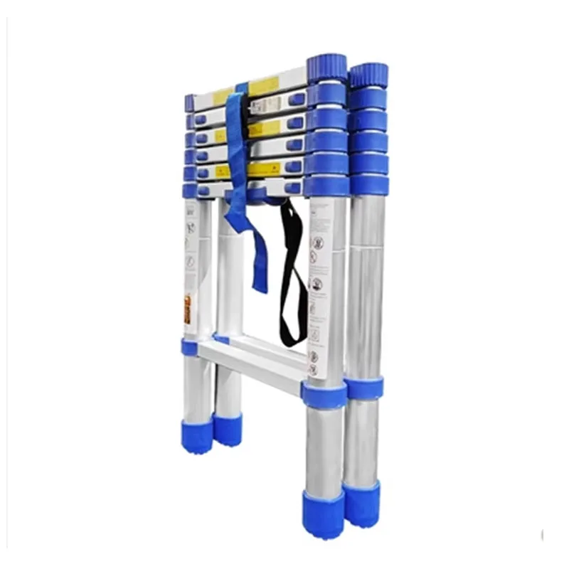 Elevating telescopic ladder, herringbone ladder, thickened aluminum alloy engineering ladder, household folding ladder, portable