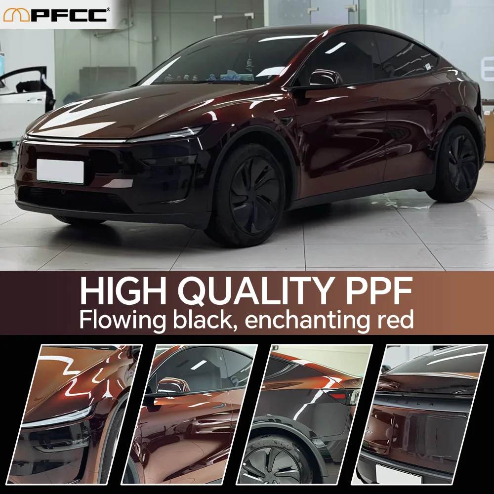 

Matte Clear Pre-cut PPF For Tesla Model Y Juniper 2025 2026 TPU Paint Protection Film Car Body Anti-Scratch Cover 9Mil Clear Bra