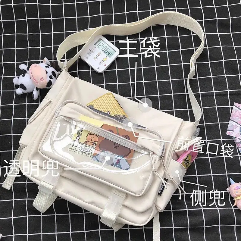 Nylon Women Messenger Bag Korean Female Handbags Shoulder Bag Large Capacity Versatile College Student Cross Body School Bags