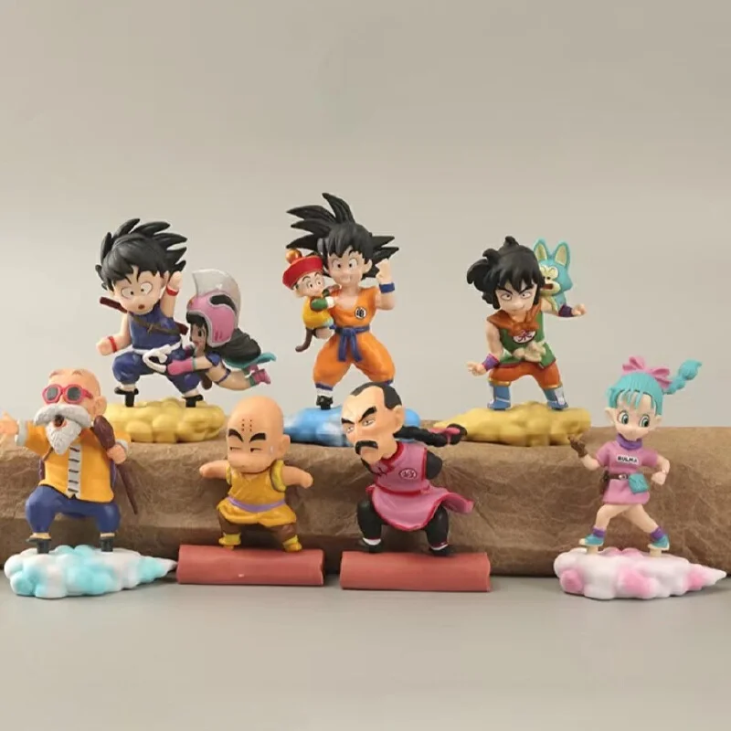 Bandai Seven Dragon Ball Handmade Ornaments Anime Cartoon Cartoon Surrounding Monkey King And Goddess Turtle Toy Birthday Gift