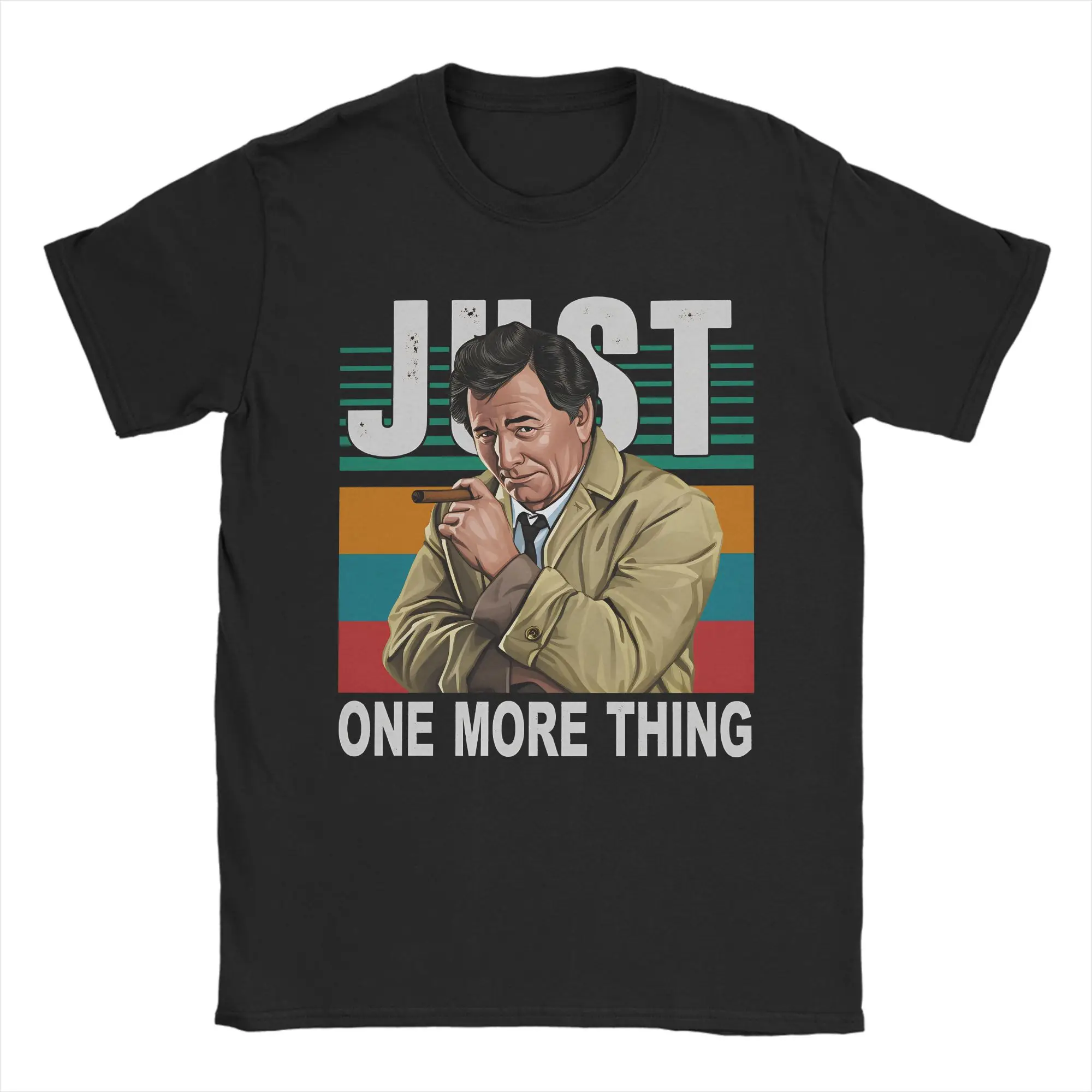 Columbo Pure Cotton T-Shirt For Couple Beach  Vintage T Shirts Breathable Fashion Tees Plus Size Custom DIY Clothes