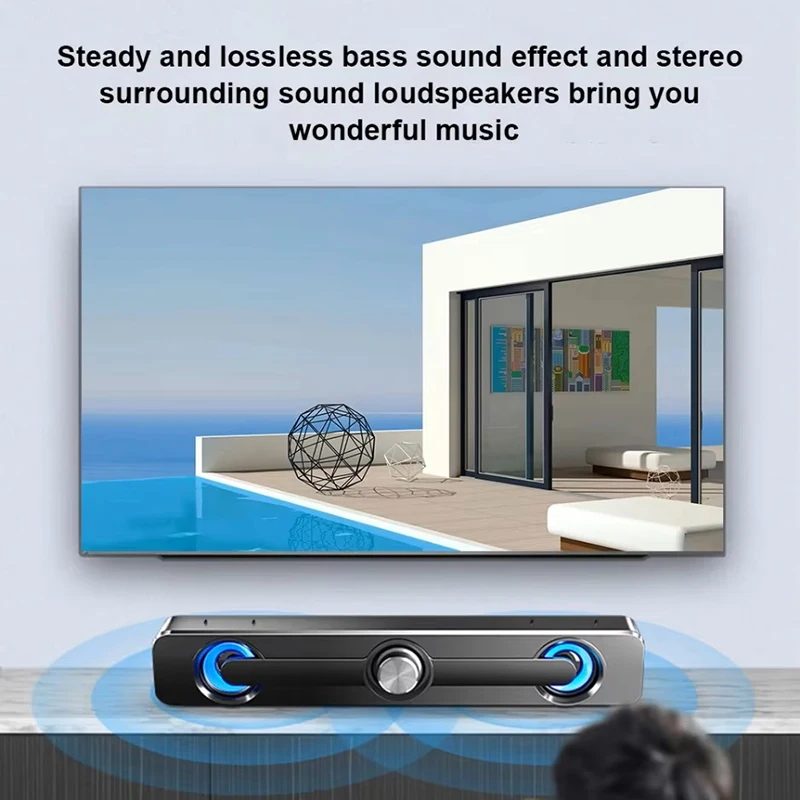 Caixa De Som Wired Speaker Soundbar Portable Sound Box Bar Subwoofer For PC Computer Laptop Desktop TV Music Woofer Audio System view 4