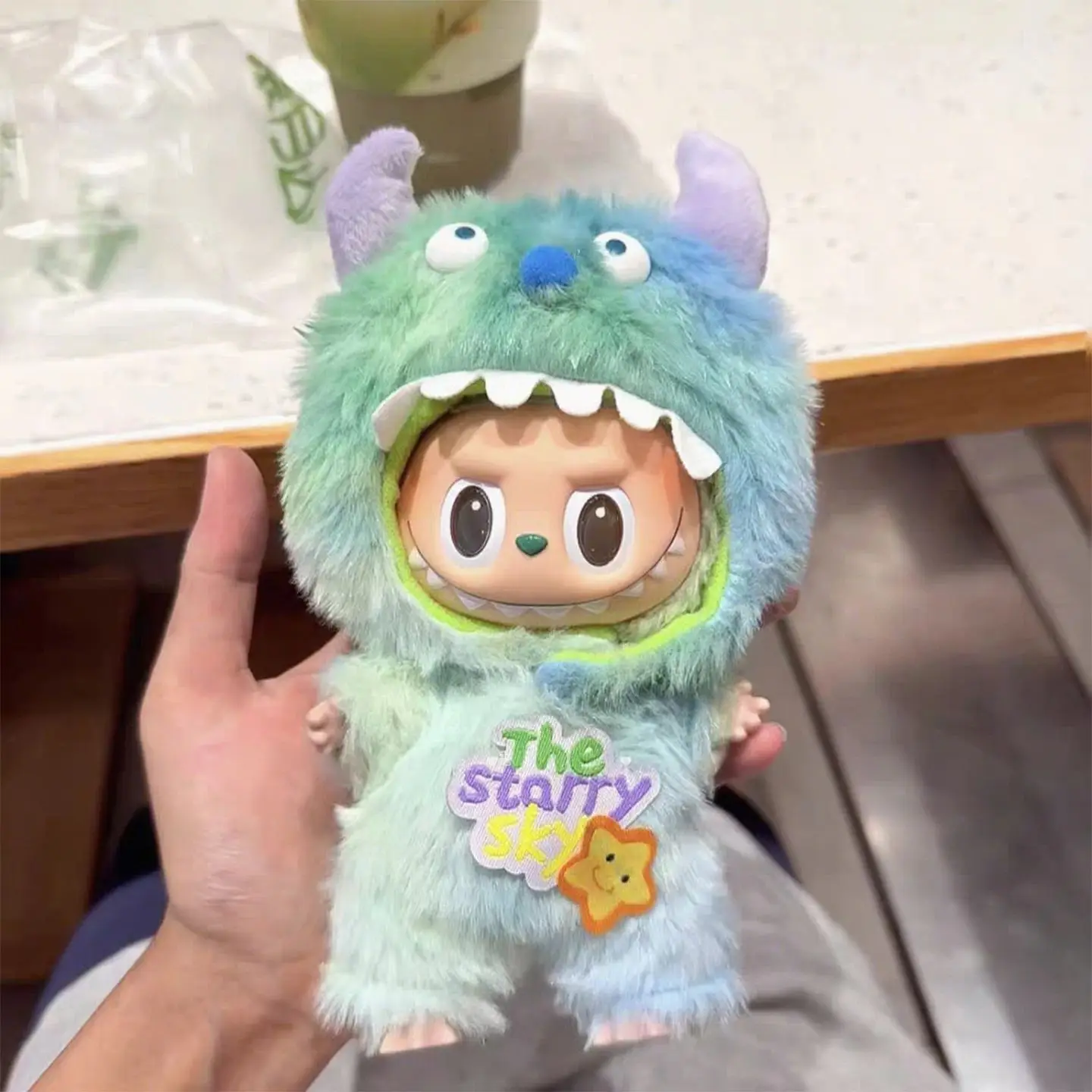 

Lovely Animal Onesie Set For 15-17cm Labubu V1 V2 V3 Doll Clothes Dinosaur Costume for Ropa Labubu Cartoon Dress Up Accessories