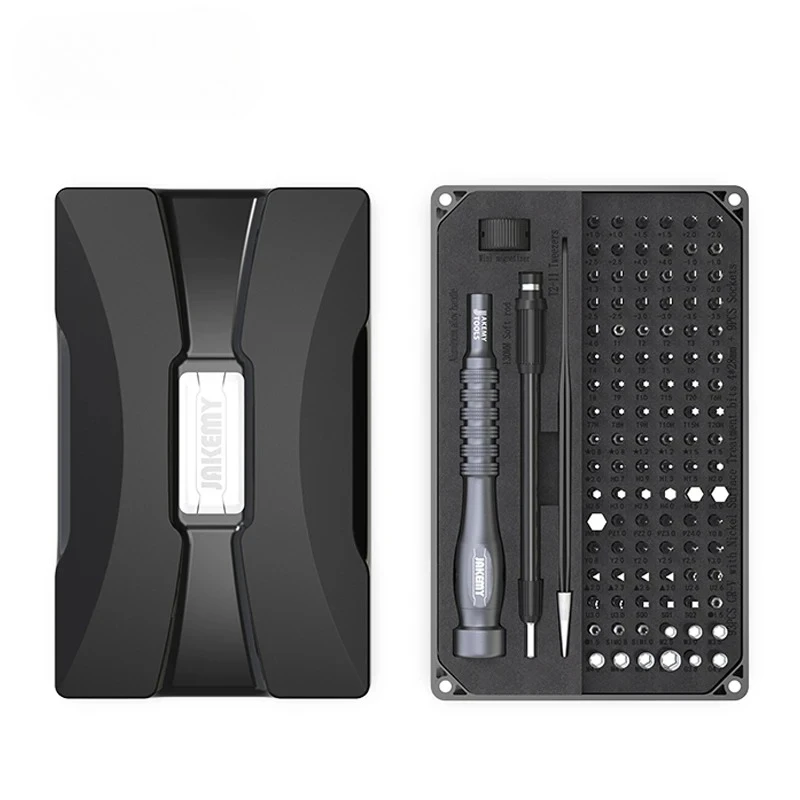 JAKEMY Precision Screwdriver Set Magnetic Bits Aluminum Alloy Handle Screw Driver for iPhone Computer Laptop Repair Tool JM-8177