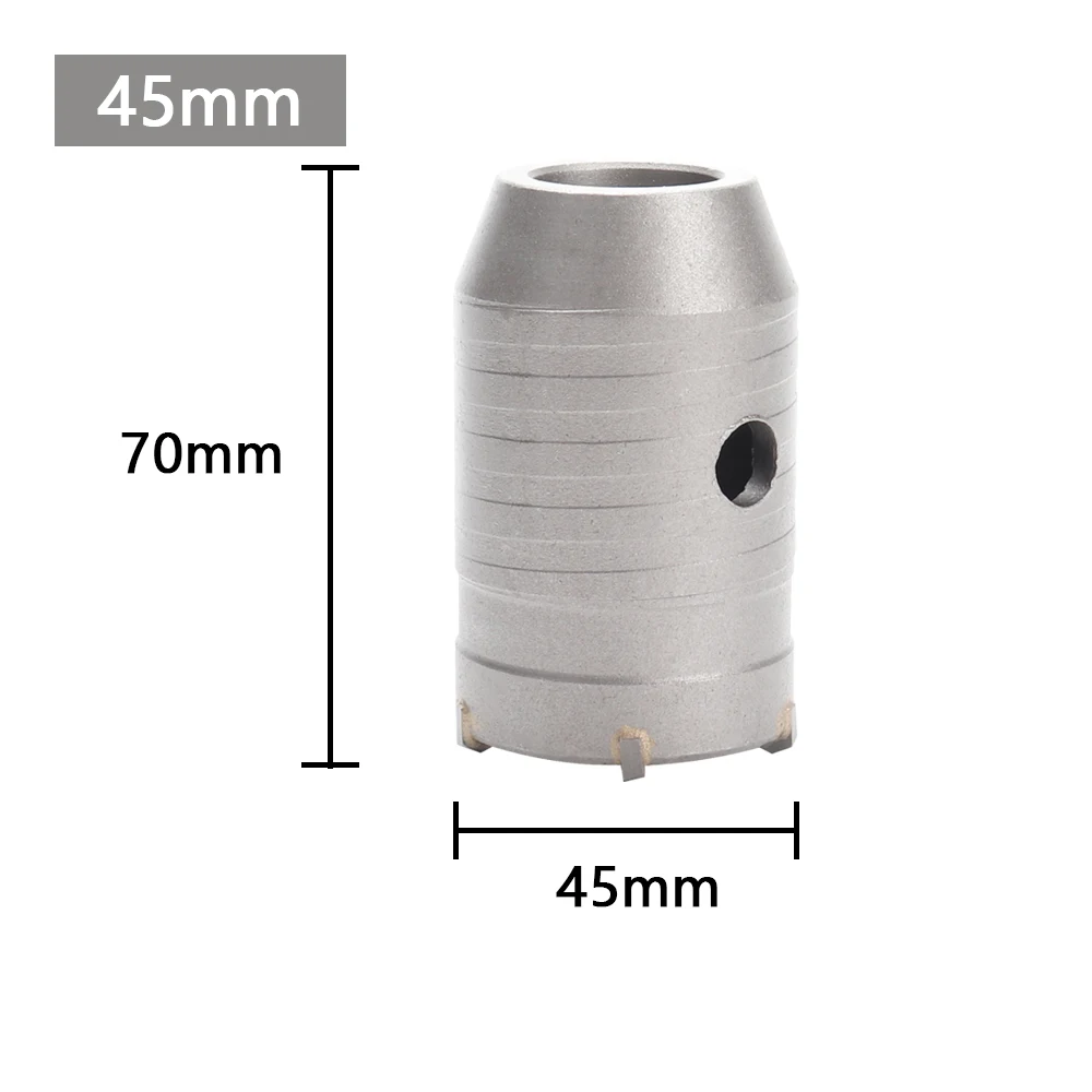 1Pc 30-150mm Boren kroon voor Betonnen Muur Gatenzaag SDS PLUS Hamerboor set met Ronde As Cement Steen Cutter Tool