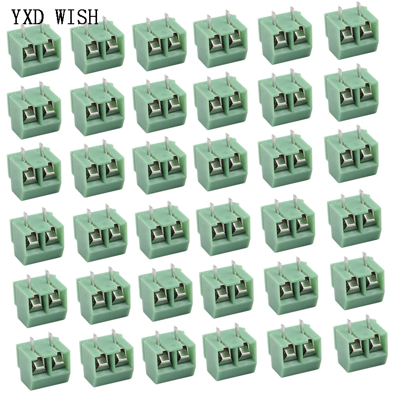 100pcs 2P 3P KF126 5.0mm Pitch 2p/3p Straight Pin Pcb Screw Terminal Block Connector 2pin 3pin KF126-2p 2p/3p Terminals