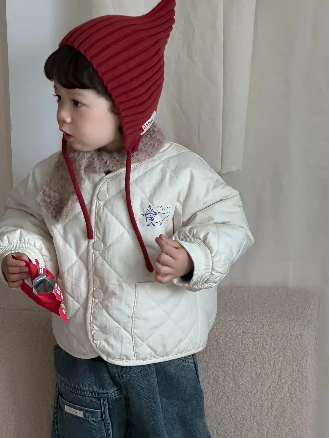 الرضع الفتيان معطف دافئ زائد المخملية سميكة الفتيات سترة غير رسمية طفل الملابس 2025 شتاء جديد الطفل القطن وسادة مبطنة #6