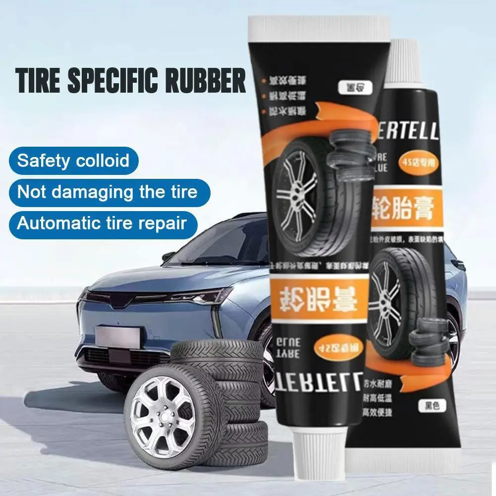 

30ml Tire Repair Black Glue Liquid Waterproof Strong Rubber Glues Wear-resistant Tyre Repair Liquid For Motorcycle Car Tool V3j3