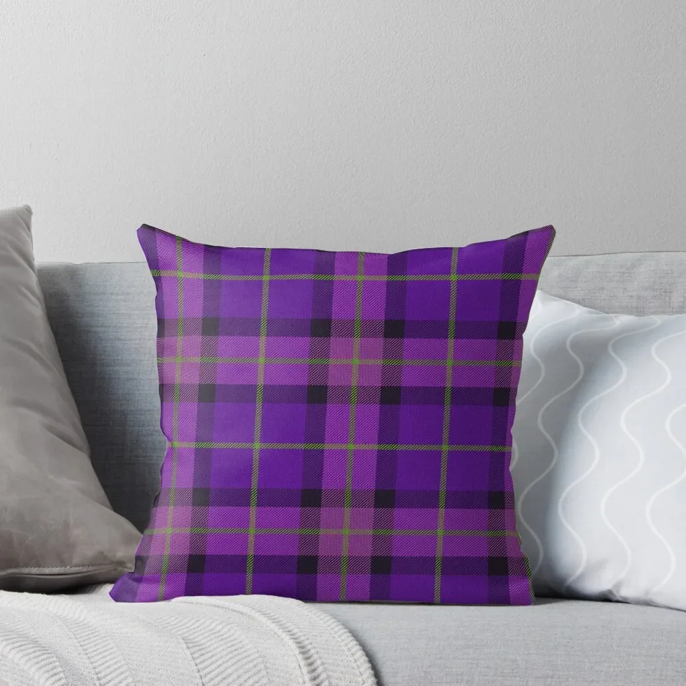 

Purple Tartan Striped Plaid Print Throw Pillow christmas supplies Pillow Cases Sitting Cushion Pillow