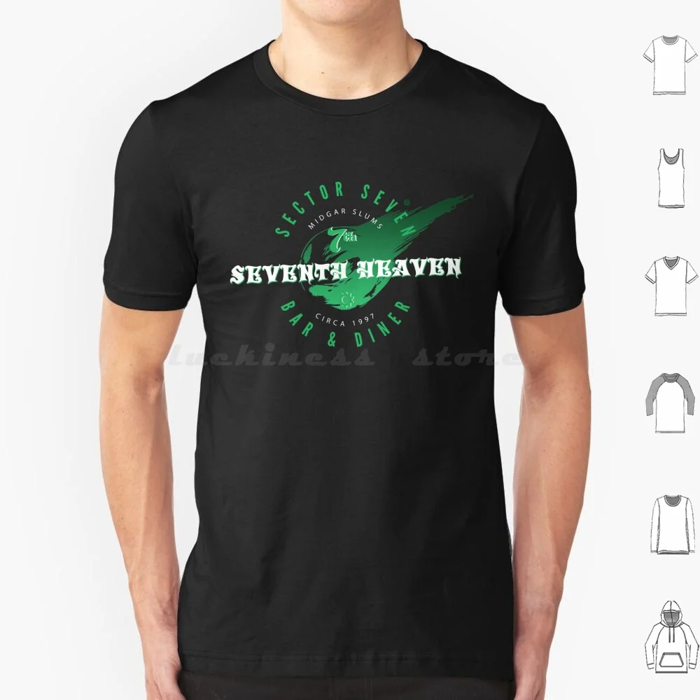 

Seventh Heaven T Shirt Big Size 100% Cotton Gaming Ff7 Final Fantasy 7 Final Fantasy Ff7 Remake Cloud Strife Anime Ffxiv