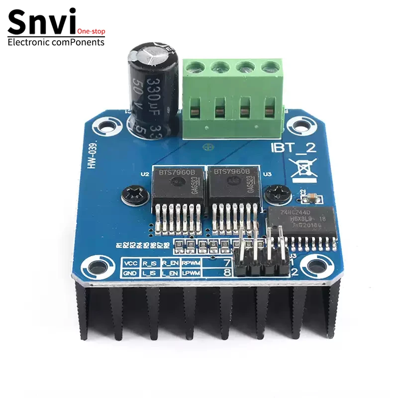 Double BTS7960 43A H-bridge High-power Motor Driver module/smart car/