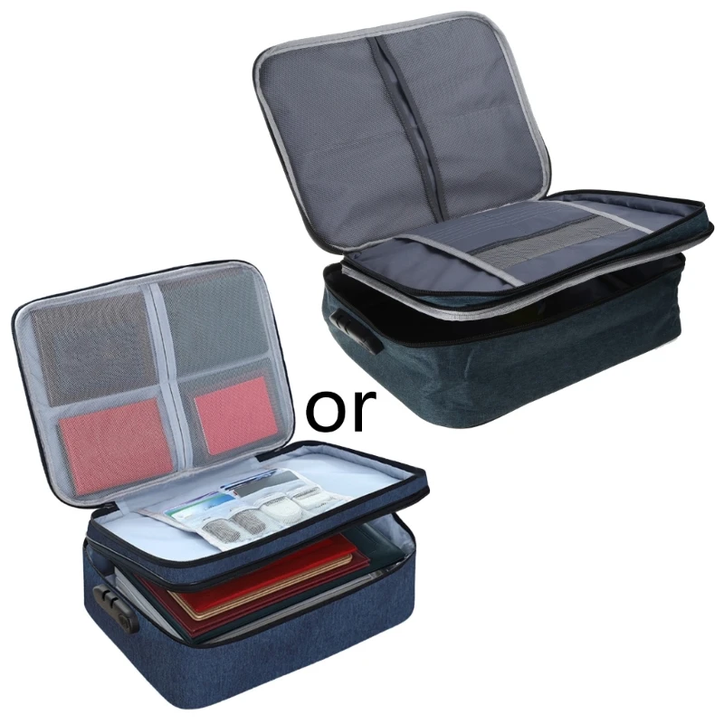 

Большая сумка для хранения документов, запираемая папка для файлов, органайзер для паспорта для бизнеса, Прямая поставка