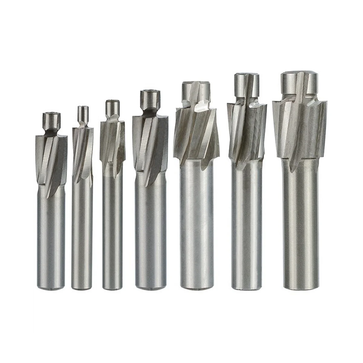 

Guide Slotted Countersunk Die M3-M12 Milling Cutter 7 Pieces of 4-Tooth High-Speed Steel Milling Cutter