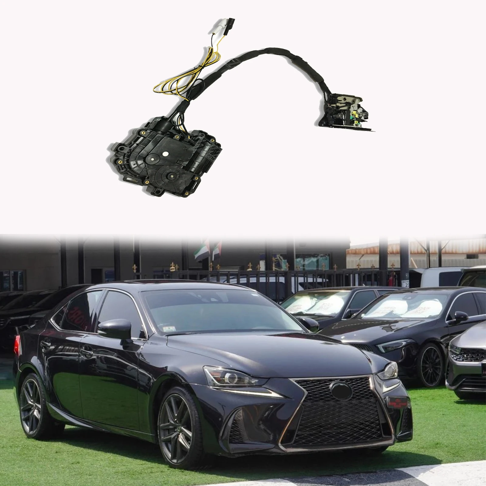 

Для Lexus ES IS 350 300 2017 + автоматическое мягкое закрытие двери, супер бесшумная дверь автомобиля, умный автоматический электрический всасывающий дверной замок