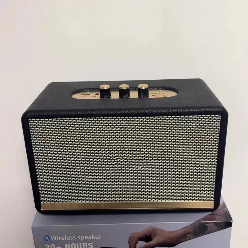 M18 Caixa De Som بلوتوث مكبر هاي فاي المحمولة ريترو Boombox باس قابل للتعديل HIFI ستيريو U القرص TF بطاقة Aux تشغيل مضخم الصوت