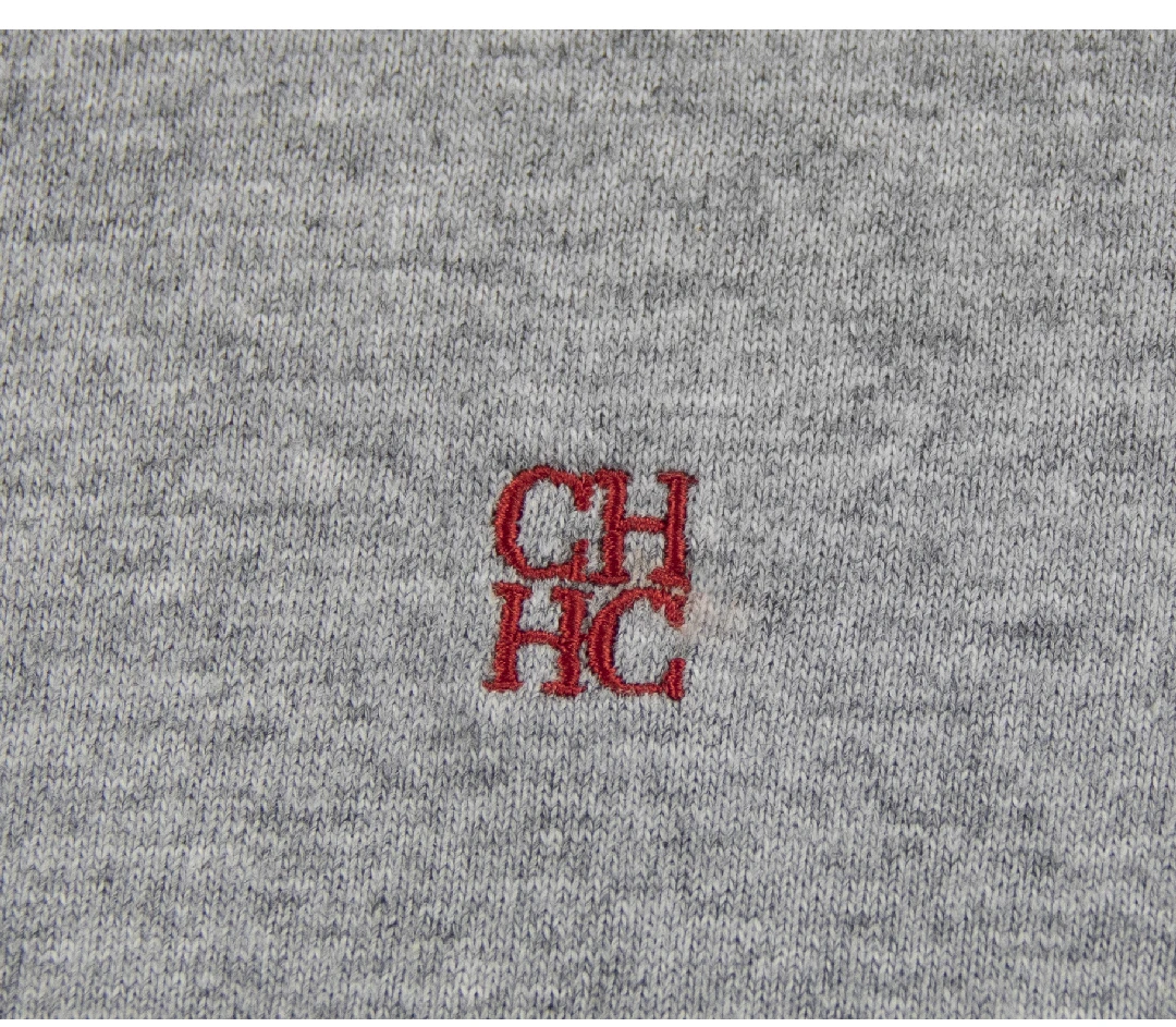 CH Besticktes Einfarbiges Kurzarm-T-Shirt für Herren Rundhals Regular Fit Klassisch Zeitlos Premium-Stoff Lässige Alltags-Oberteile – Detail 15
