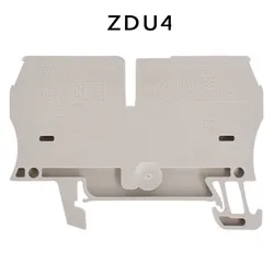 Conector de terminal de riel ZDU4, 4 mm2, 1632050000, 100, piezas