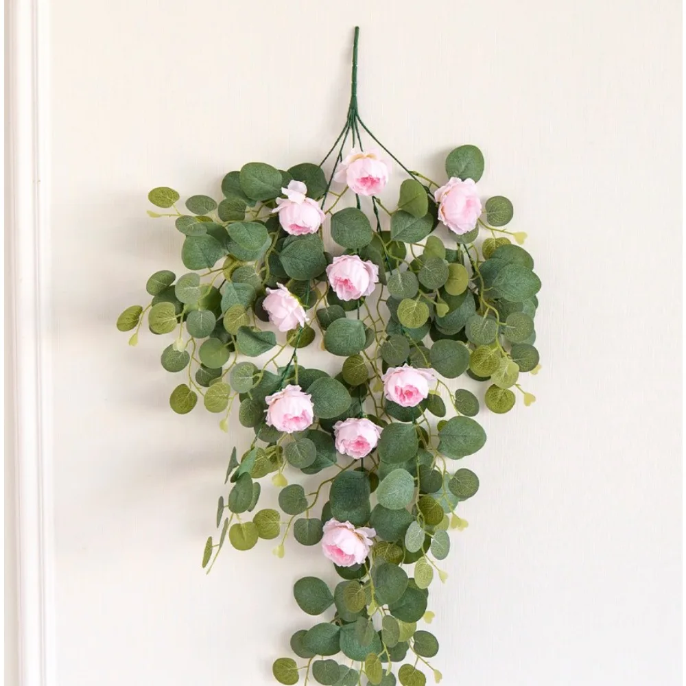 

Искусственные цветы и растения: зеленые листья плюща, висячие розы, гирлянды для свадьбы, дома, сада, декор для стен, шелковые цветы для DIY-проектов