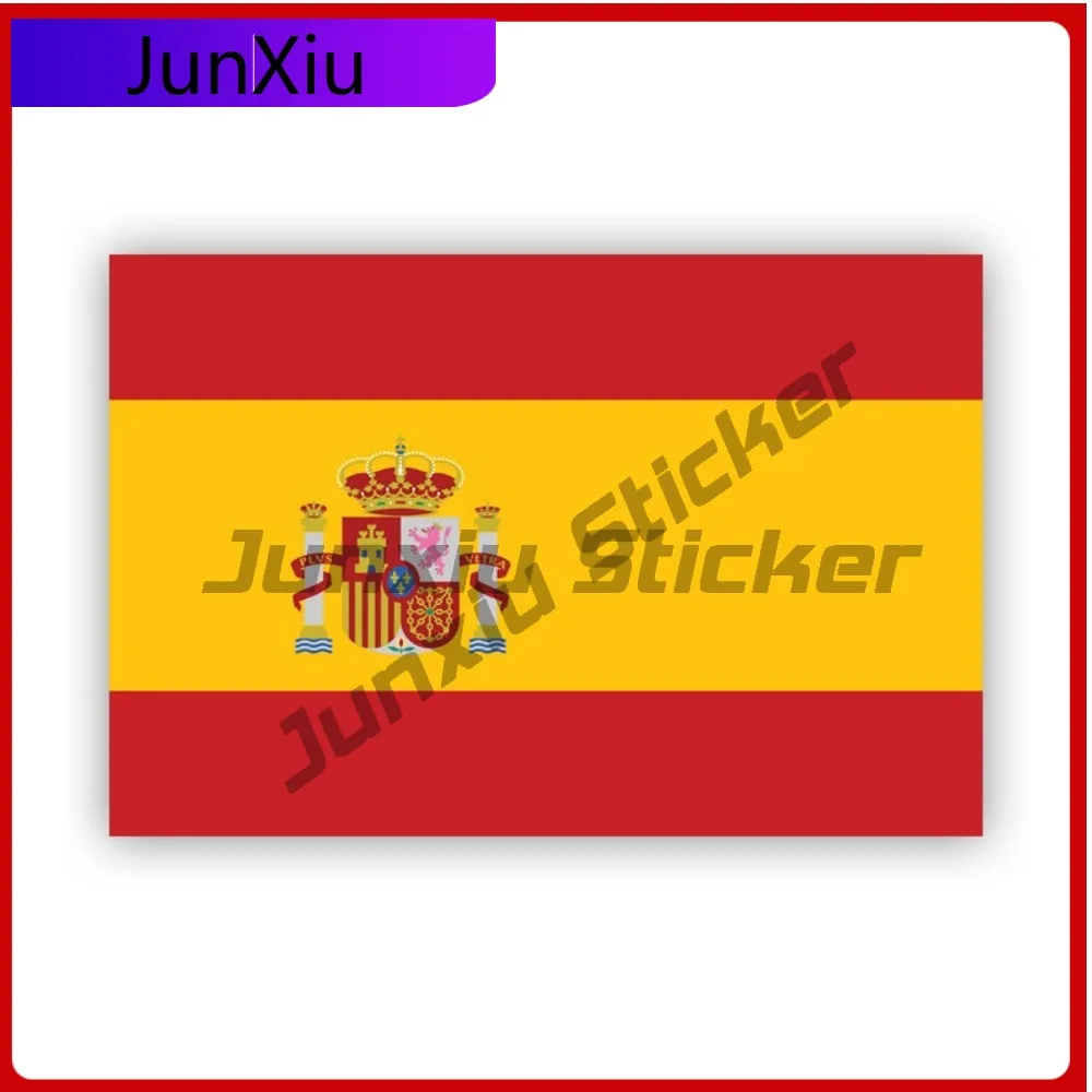 

Awesome Spanish Flag Sticker Decal American Made Uv Protected Spain Decal Weather Resistant No Fade Works On Suv Helmet Anime