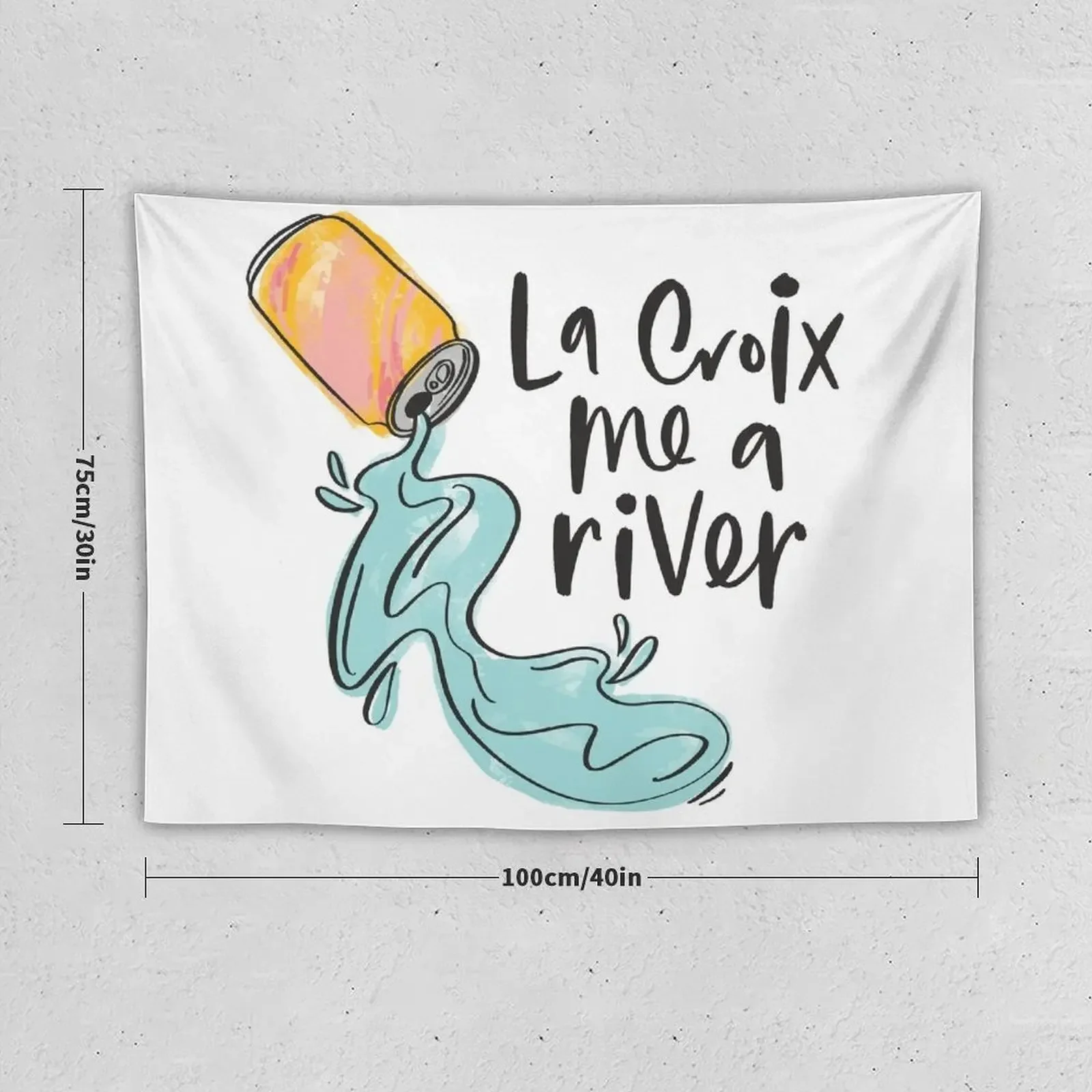 La Croix Me A River Tapestry Home Decorating Wall Hanging Decor Tapestry