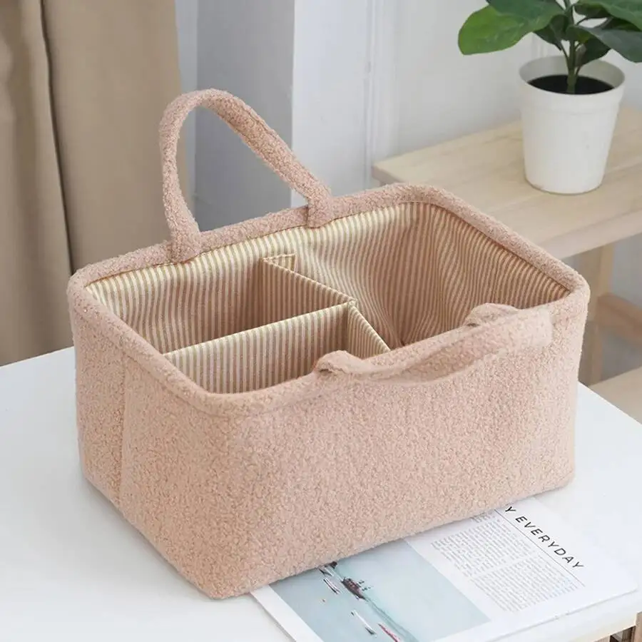 Travel Portable Mommy Diaper Bag Feeding Bottle Storage Handbag Multifunctional Baby Products Organizer Basket