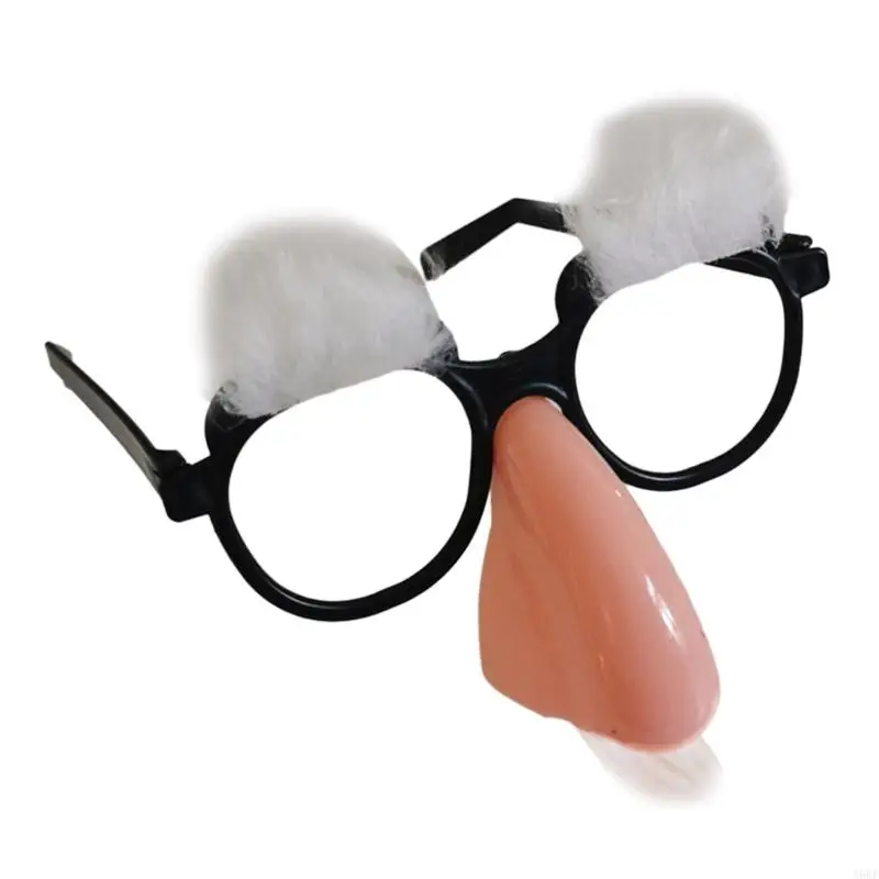 A9bf Pretend Lunes, nouveauté Eyes drôles nez avec des lunettes moustache, fête