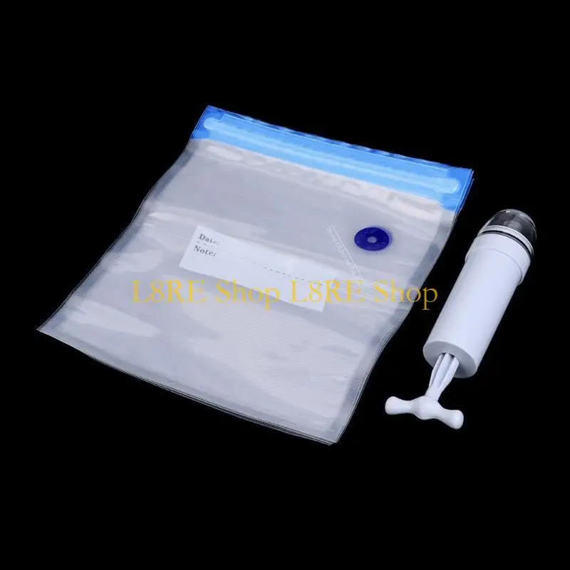 L8RE 5pcs упаковочный пакет+пищевый вакуумный герметик для хранения