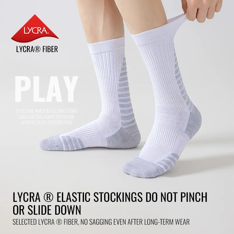 MiiOW Elite chaussettes de basket-ball Performance sport Football chaussette longue rembourrée évacuant l'humidité randonnée course épaissir serviette chaussettes