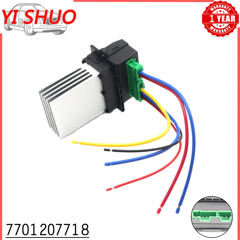 7701207718 7701048390 Car Heater Blower Resistor Connector Wire For Renault Citroen C2 C3 C5 Peugeot 406 107 207 607 6441L2