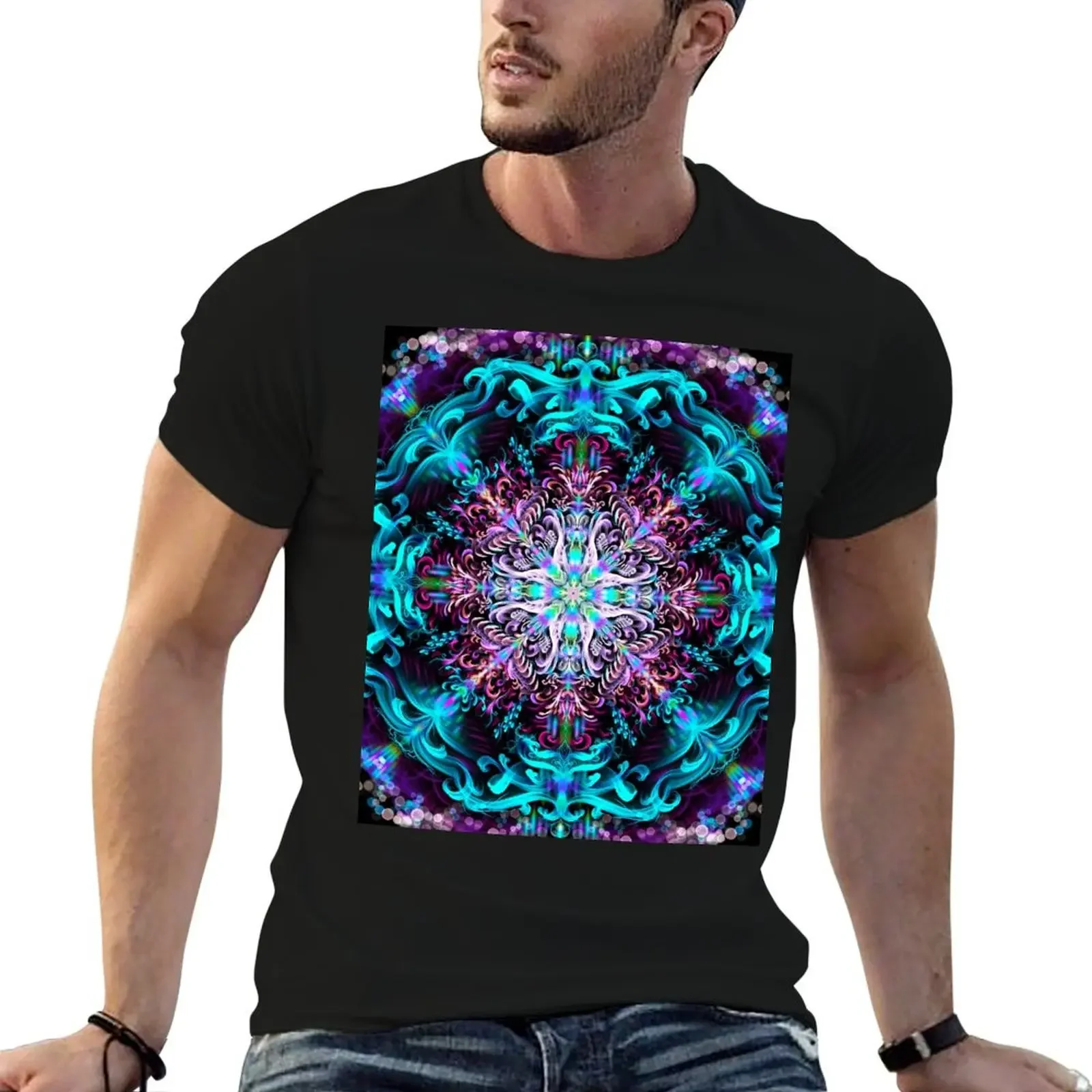 

Inner Child energy, Mandala T-Shirt hippie clothes summer shirt plus size men clothing