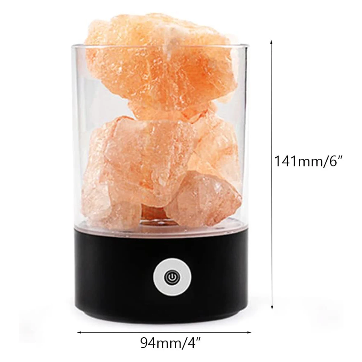 M2 M4 Himalayan Crystal Salt Lamp Table Decor Christmas Night Lava Air Bedside Fixture Usb Led Warm With Multicolor Stone Indoor