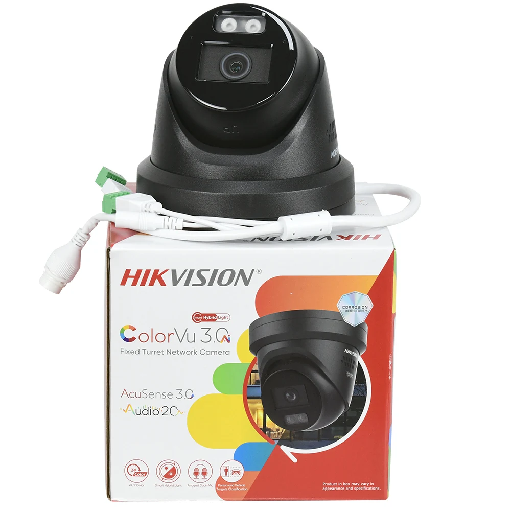 

IP-камера Hikvision DS-2CD2387G3-LIS2UY/SL с световой сигнализацией (красно-синяя) и двусторонней аудиосвязью 4K