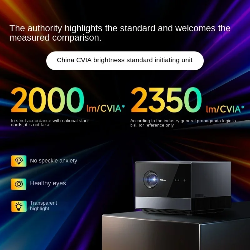 LHH  Home Ultra HD Full Glass Lens Highlight Smart 4K Picture Quality Projector