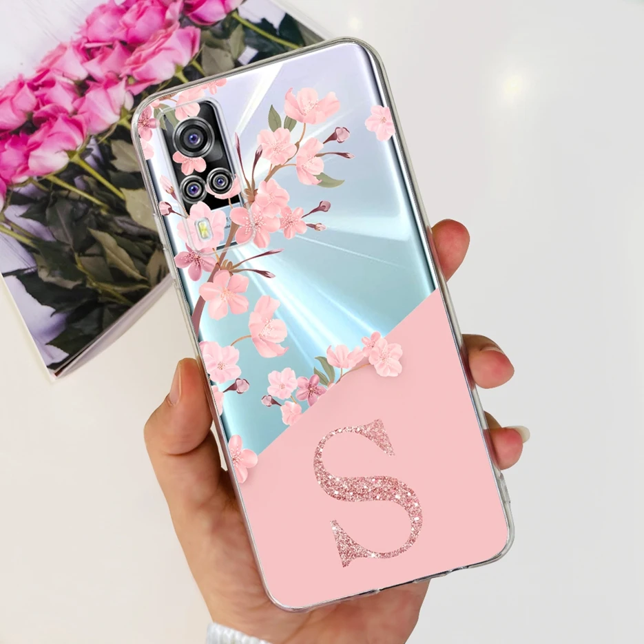 For Vivo Y31 Case vivo Y51 2020 December V2030 New Letters Cover Soft Silicone Phone Case For Vivo Y53s 4G VivoY31 VivoY51 Shell