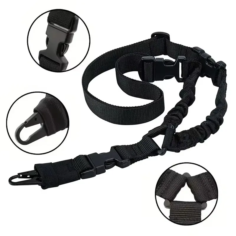 1 Pcs Tactical Camouflage Belt for Men Women Outdoor Single Point Tactical Harness CS Tactical Gun Rope Diagonal Safety Rope