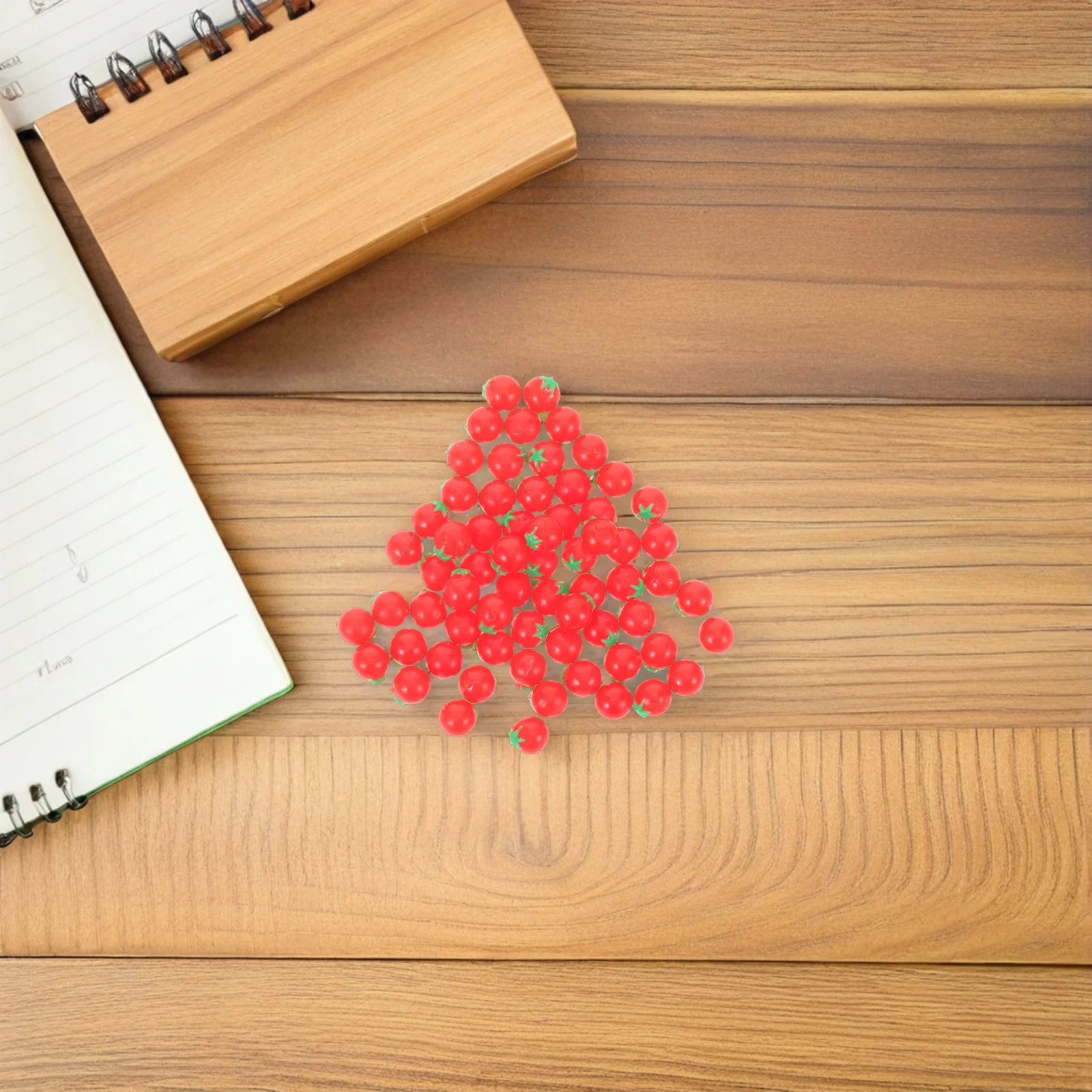 100 stücke Miniatur Kirsche Tomaten Für Puppenhaus Winzige Realistische Lebensmittel Requisiten Kinder Pretend Spielen Montessori Pädagogische Lernen Werkzeuge